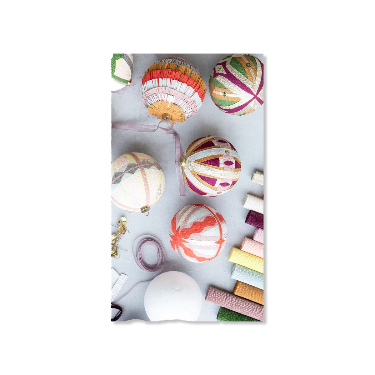 Crepe julekugle kit Christmas