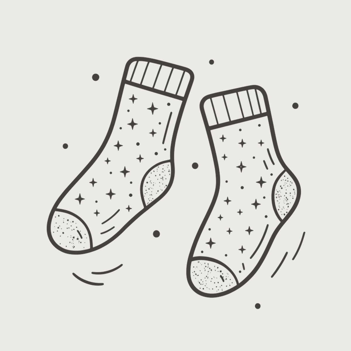 Glitzersocken