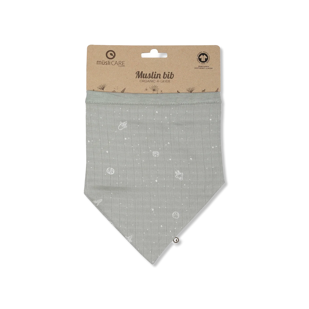Cosmos muslin Bib