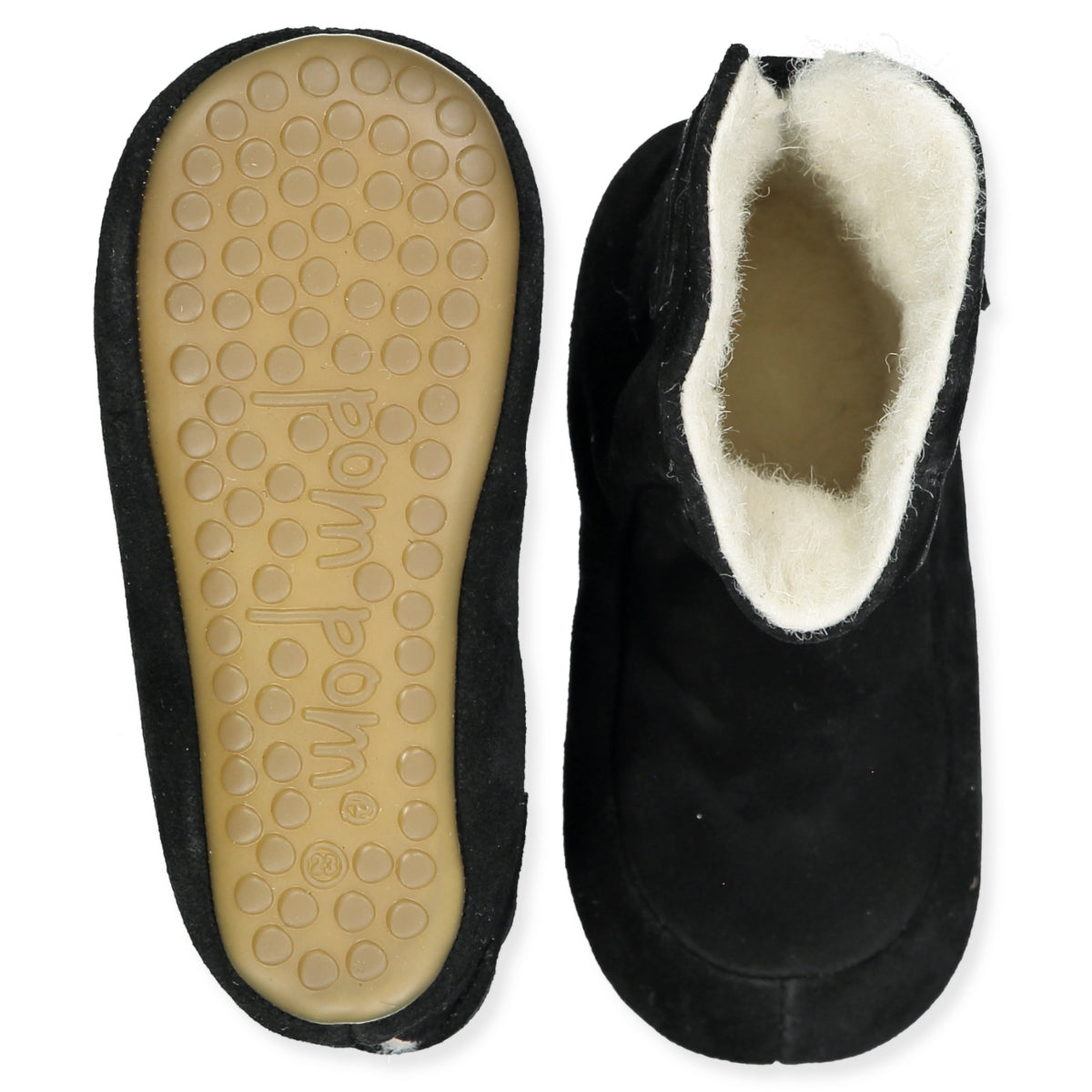 Beginners Wool Velcro Booty slippers