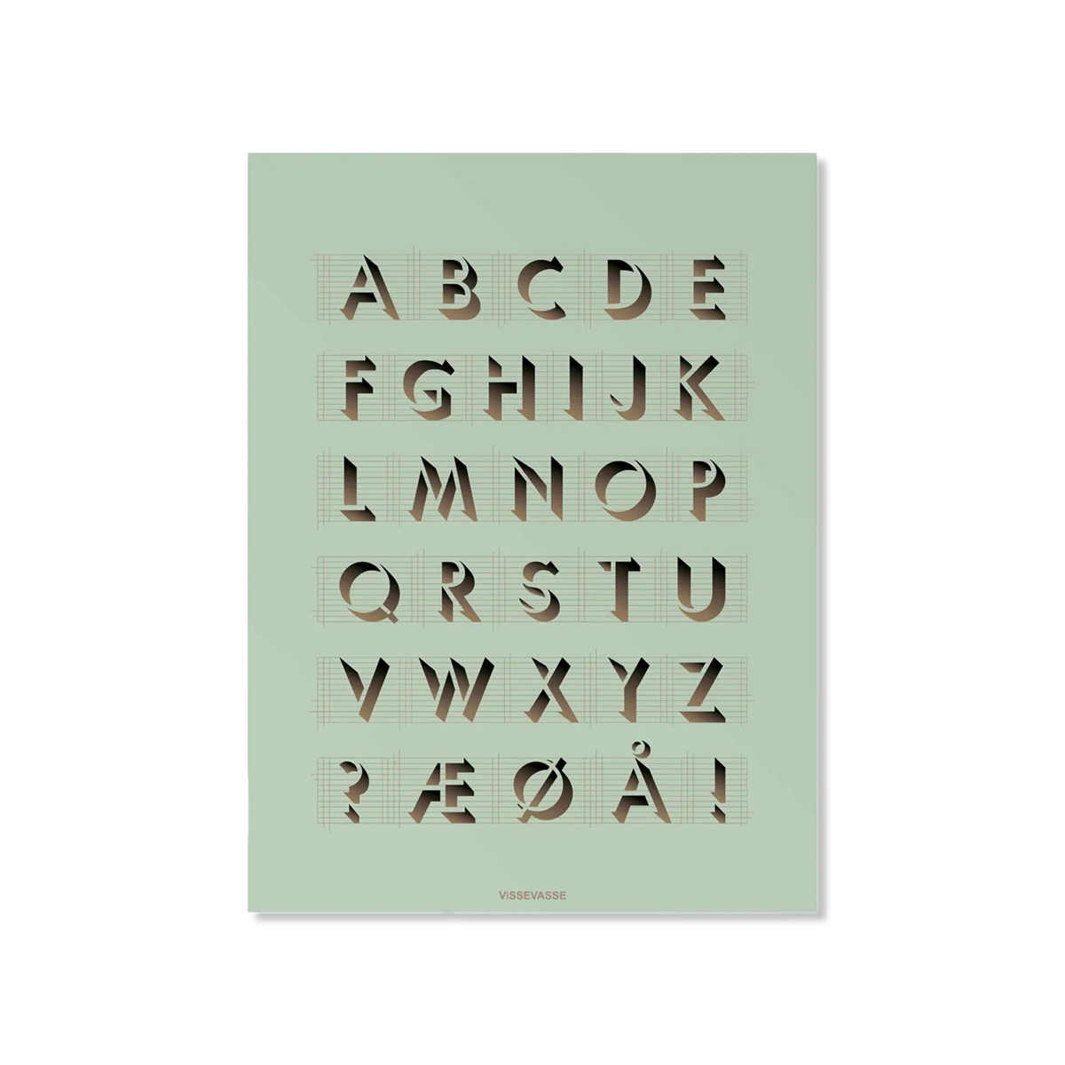 ABC Mint wall decoration