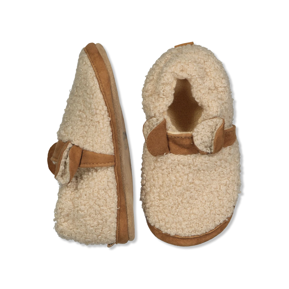 Fuzzy teddy slippers